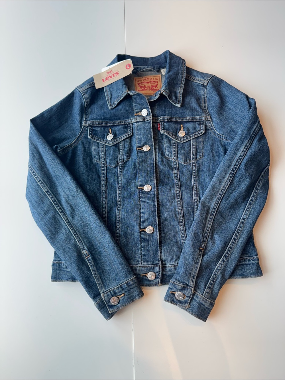 Levi's Women's Dark Blue original Trucker Jean Jacket Medium